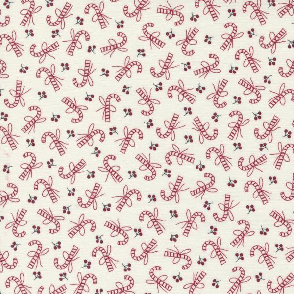 Patchworkbaumwolle I believe in by Bunny Hills for Moda 3001-11 Snow Zuckerstangen