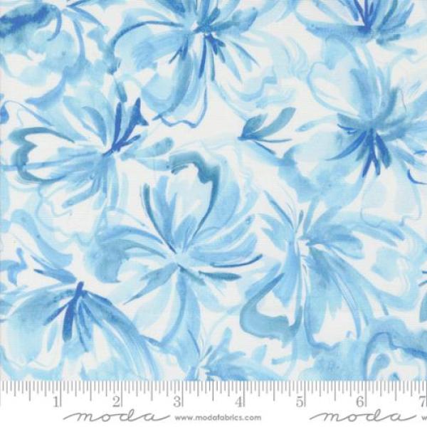 Patchworkbaumwolle Sunshine & Blue Skies Fb. Water Flower Burst CJP