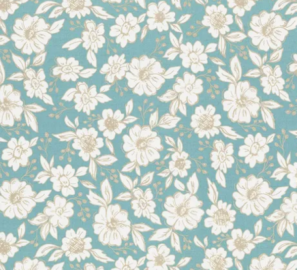 5111-16 Moda Blooming by Lella Boutique Teal