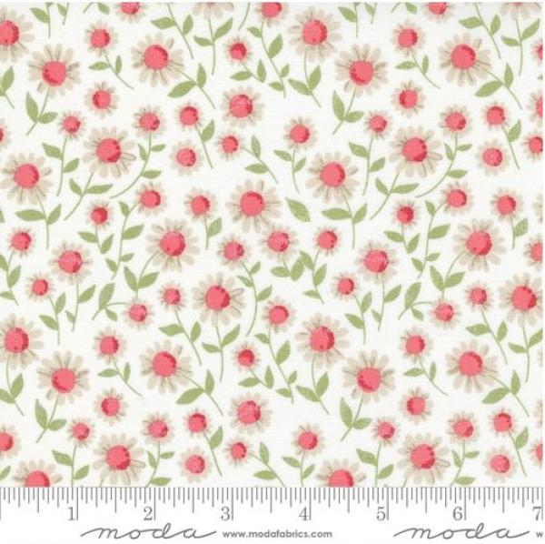 Patchworkbyaumwolle Love Note by Lella Boutique Blümchen 5151-11 Moda