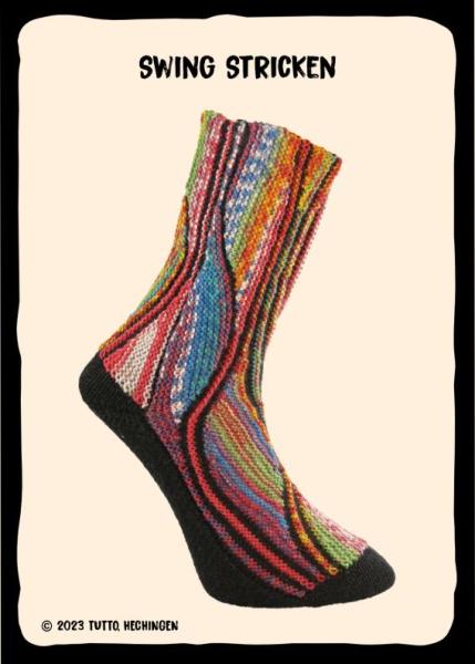 Opal Sockenwolle 4-fach Hundertwassers Werk IV Fb. 4054 Abschied aus Afrika 668