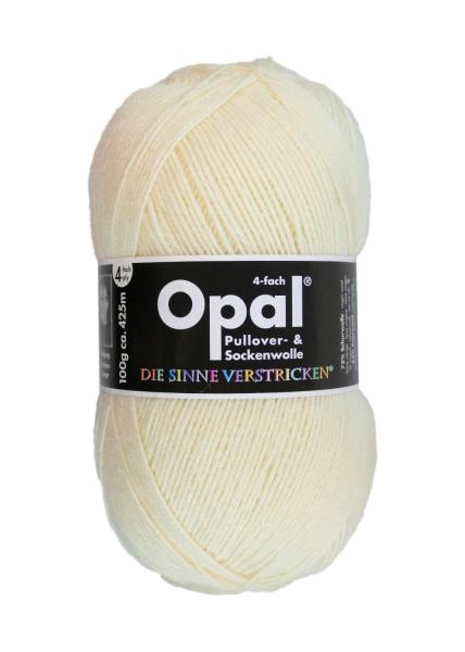 Opal Sockenwolle 4-fach Uni Fb. 3081 wollweiß