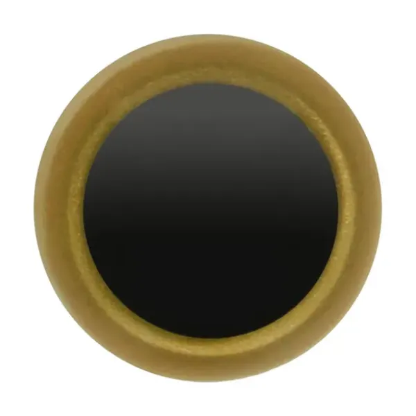 Tieraugen 10mm schwarz und durchsichtig gold
