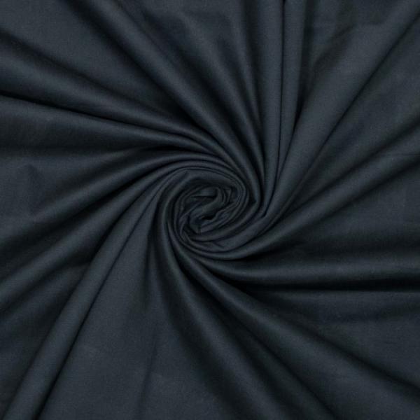 Webware Baumwolle mit Elastan mit Peach-Finish Fb. Marineblau