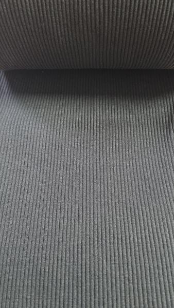 Bündchenstoff Rib Fb. Schwarz