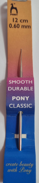 Pony Häkelnadel Metall 12 cm x 0,6 mm
