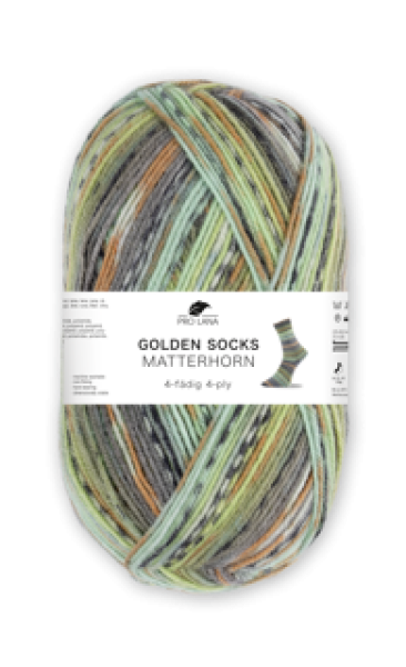 Sockenwolle 4-fädig Golden Socks Matterhorn Fb. 450-03 grün