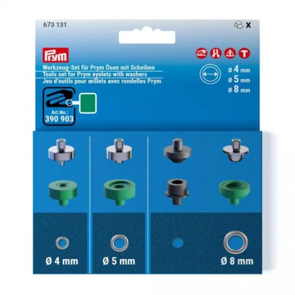 Prym Werkzeug-Set für Prym Ösen mit Scheiben 4,5,8mm