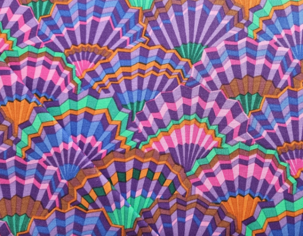 Patchworkbaumwolle Kaffe Fasset Collective Paper Fans Fb. Lila