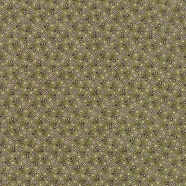 2224-13 Moda Jan Patek Sweet Violet grün mit kleinen Blümchen