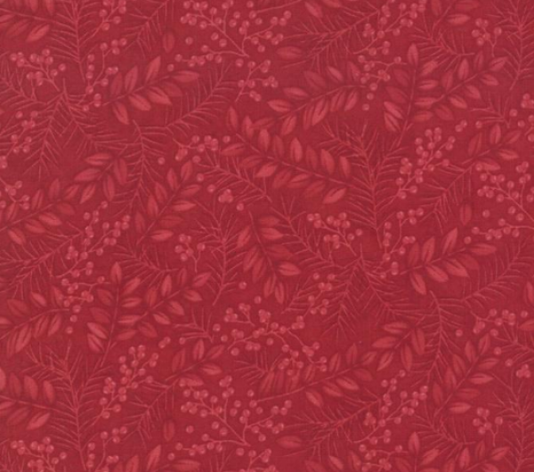 6772-25 Moda Winter Manor by Holly Tailor, Weinrot floral