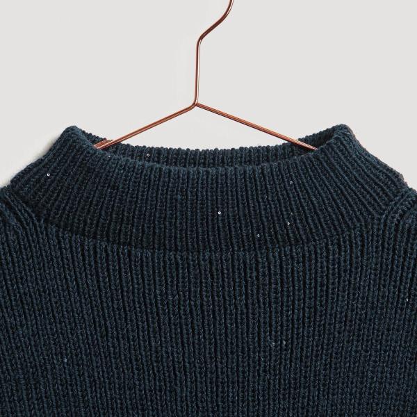 Creative Make It Blümchen Pailletten Beilaufgarn Fb. marine blau 25g 375m