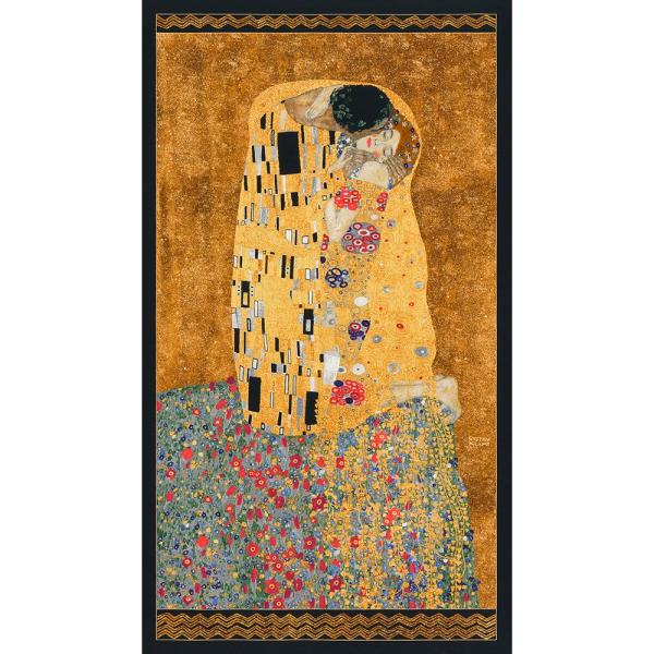 Patchworkbaumwolle Gustav Klimt Panel Der Kuss