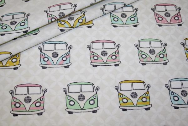 Canvas VW-Bus Bulli Pastelfarben