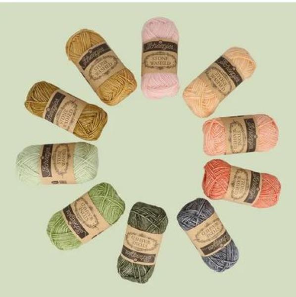 Scheepjes Stone Washed Colour Pack Intentions