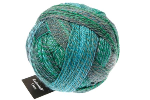 Zauberball®Crazy 2542_ Cool Botanical Garden Inspiration Kieran Foley 75% Schurwolle (Strong Quality, superwash) 25% Polyamid (biologisch abbaubar)