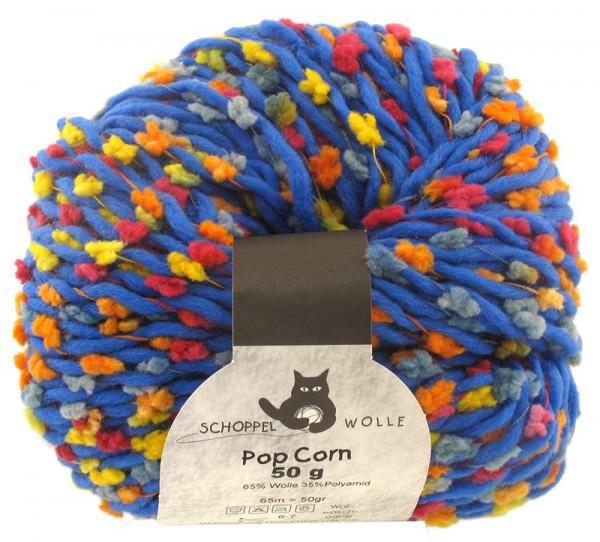 Pop Corn Strickgarn von Schoppel kornblau bunt