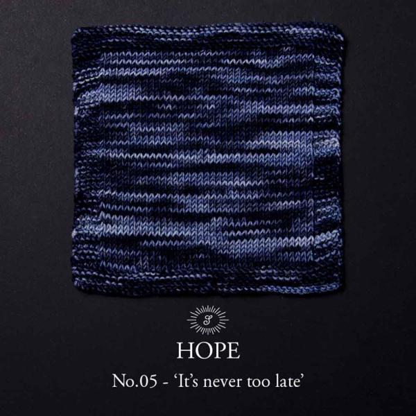 Simy's Hope handgefärbt 100% Merino Fb. 05 Blau It's never too late