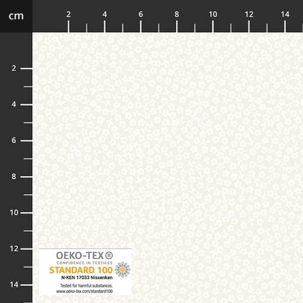 Patchworkbaumwolle Neutral Notes 4517-028 Blümchen creme von Stoffabrics