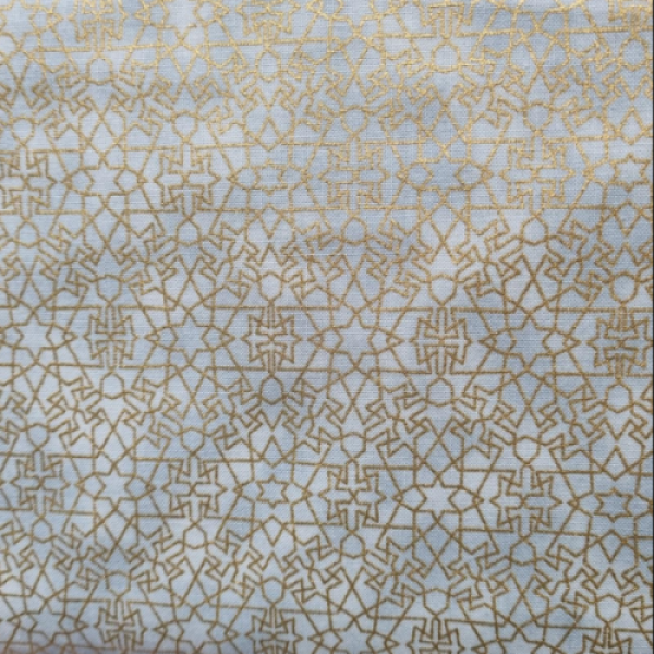 Patchworkbaumwolle Gold Shimmer zartes mint mit Golddruck 4598-015 Stoffabrics Dk