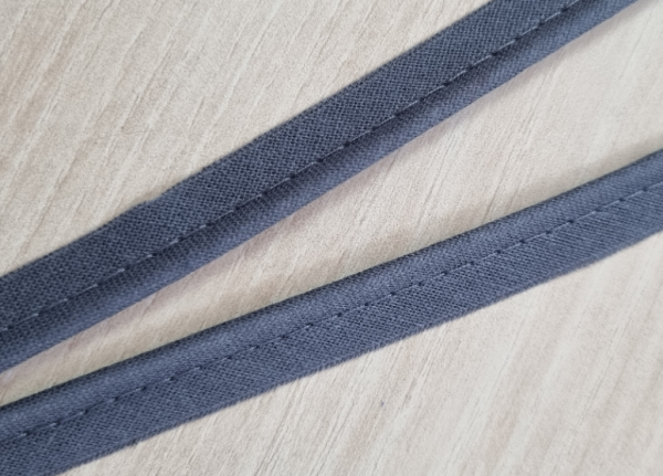 Paspelband Baumwolle 12 mm Fb. grau Meterware