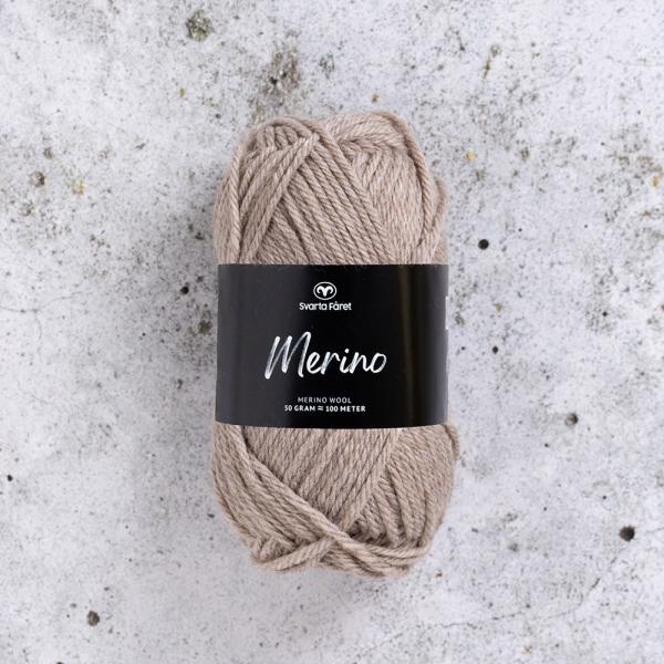 Merino Wolle Fb. Sand-Beige von Svarta Faret