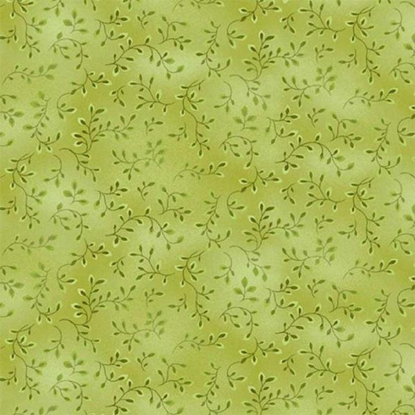 Patchworkbaumwolle Henry Glass Folio Basic Ranken hellgrün
