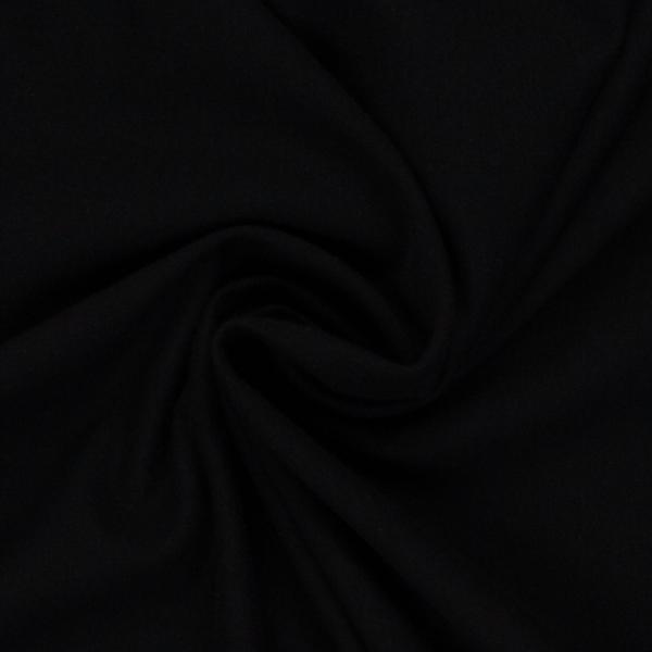 Sweatstoff Baumwolle angeraut Eike 299 Schwarz von Swafing