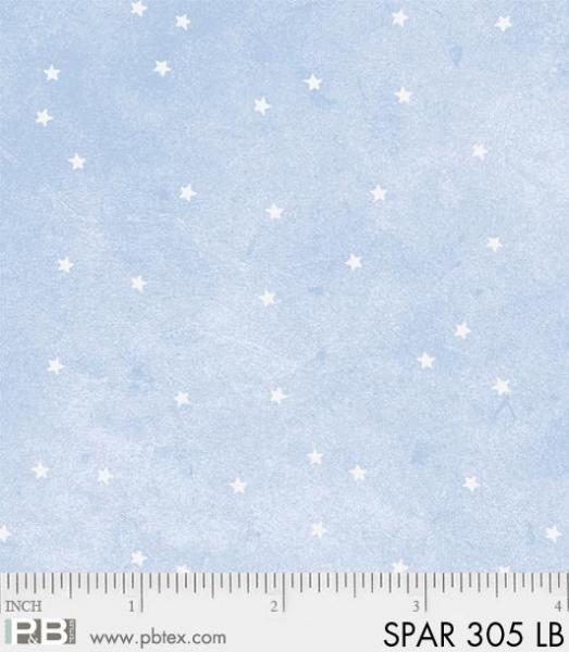 080418-spa305lb Sparkle Suede: Sterne hellblau silber
