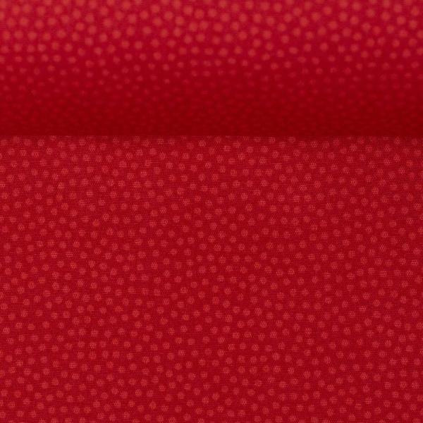 Baumwolle Webware Dotty Fb. Rot
