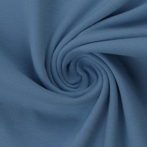 Sweatstoff Baumwolle-elastan Eike Fb. Rauchblau 082321-259 von Swafing
