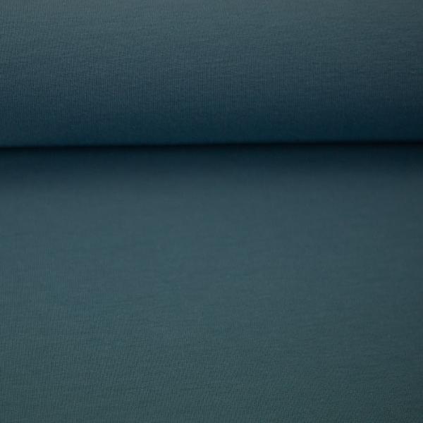 Sweatstoff Baumwolle-elastan Eike Fb. Rauchblau 082321-259 von Swafing