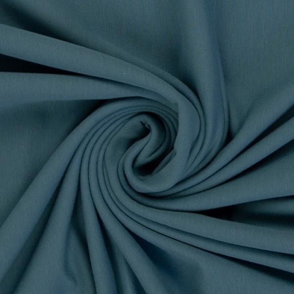 Sweatstoff Baumwolle-elastan Eike Fb. Rauchblau 082321-259 von Swafing