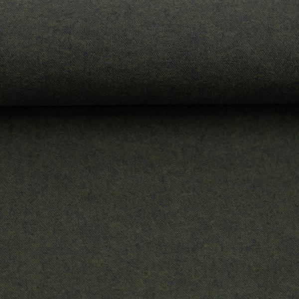 Baumwoll Flanell Stoff Hudson Fb. Blau-Grün Melange von Swafing