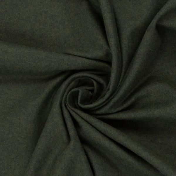 Baumwoll Flanell Stoff Hudson Fb. Blau-Grün Melange von Swafing