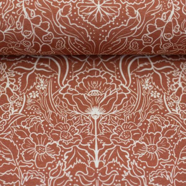 Jersey Baumwolle Autumn Damask by Bienvenido colorido