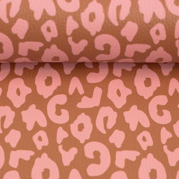 Kunstleder Happy Collection Cherry Picking Leo braun-rosa