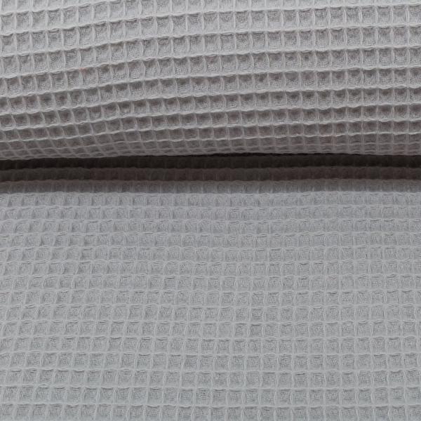 Waffelpique Baumwolle FB. Hellgrau