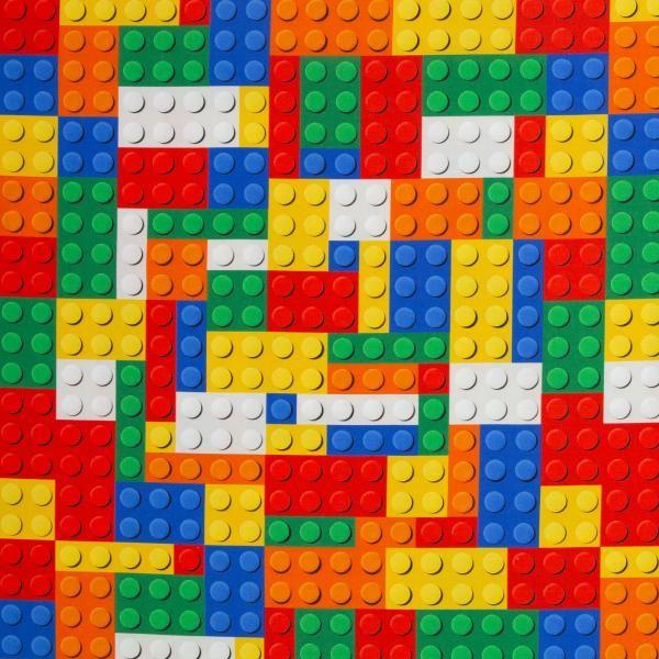 Dekostoff Webware Canvas Bob Klemmbausteine Bunt