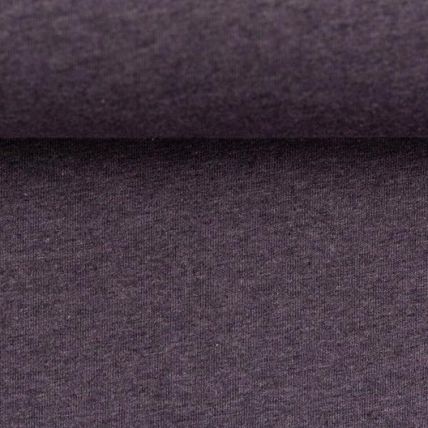 Sweatstoff Baumwolle-Elastan Eike Fb. 1648 Violett Melange von Swafing