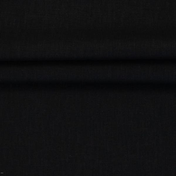 Leinen Mischgewebe Fb. Schwarz