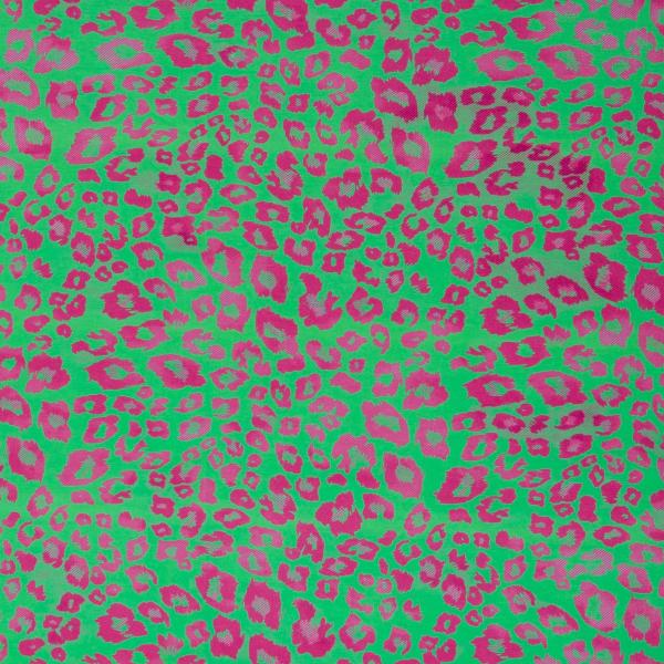 Jersey Baumwolle Madrid Leo Print grün-pink by Swafing