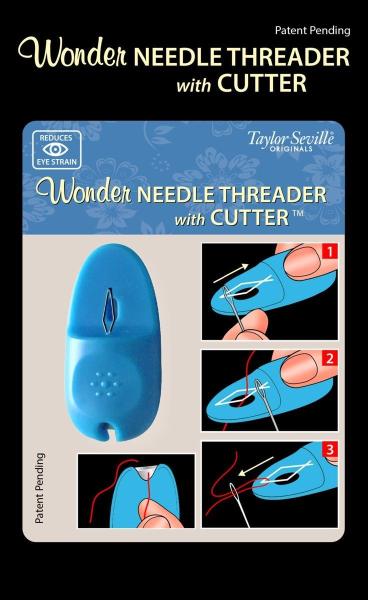 Fadeneinfädler mit Fadenschneider Wonder Needle Threader with Cutter