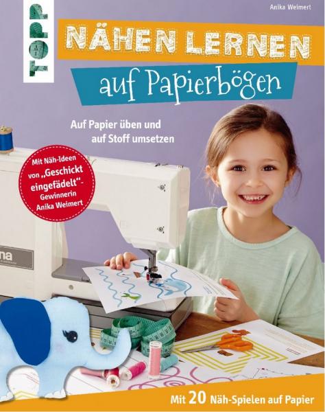 Nähen lernen auf Papierbögen