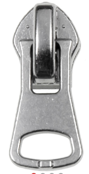 Zipper Spiral Schieber silberfarbig für S80-Reißverschlüsse