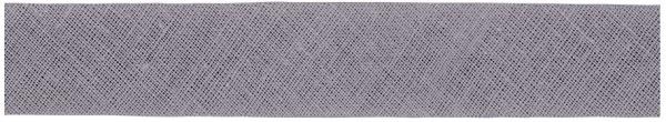 VENO Baumwoll-Schrägband 40/20 mm Meterware Grau