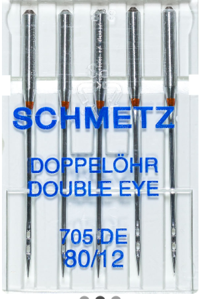Doppelöhr Schmetz Nähmaschinennadeln 705DE - 80