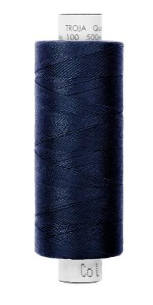 Nähgarn Polyester marineblau 0825 Troja 500 m