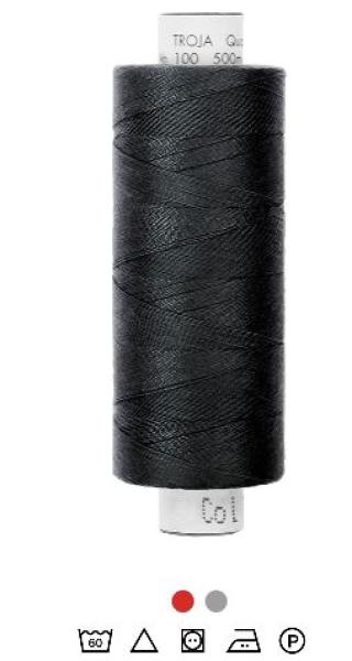 Nähgarn Polyester Fb. 4000 Schwarz 500 m Troja