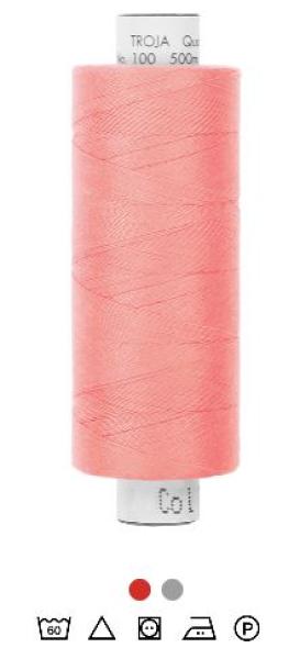 Nähgarn Troja Allesnäher 500 m 100% Polyester Fb. 1063 Rosé